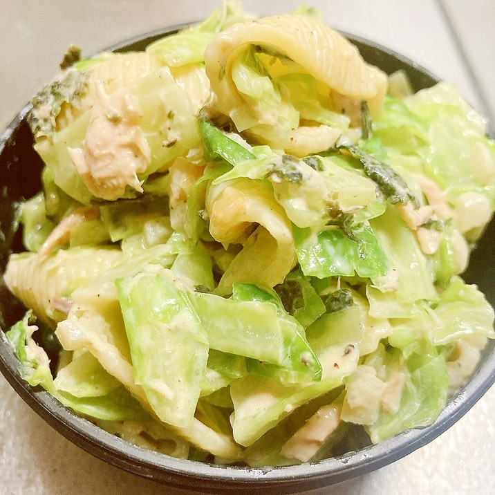 お茶漬けの素を使って!海苔パスタサラダ